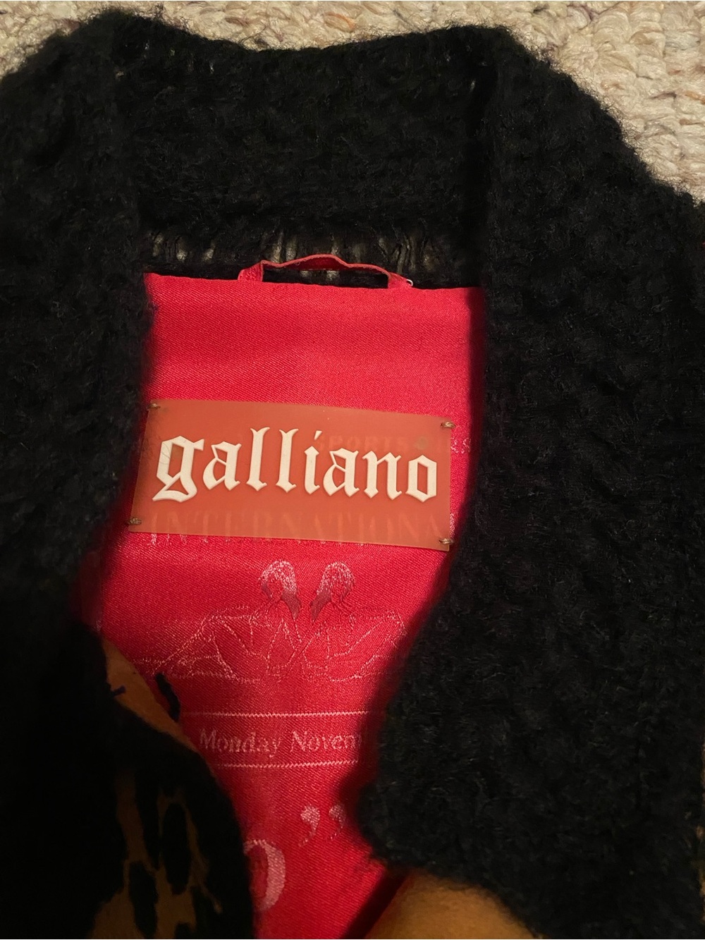 Beautiful! Vintage Galliano Leopard Print Jacket in Brown & Black, Size 6 - Picture 7 of 16